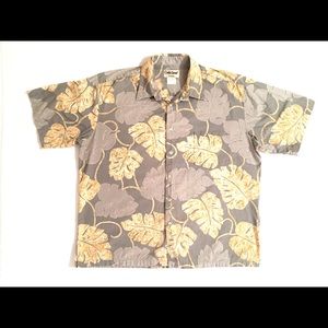 Vintage Cooke Street Grey Hawaiian Shirt Size XL